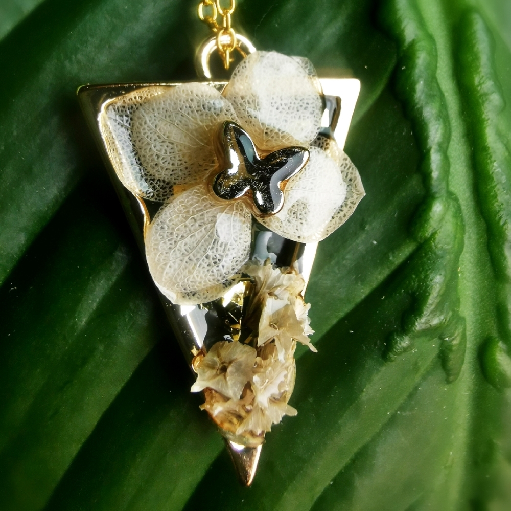 White and Gold Florals